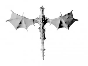 drag&oacute;n Modelo 3D