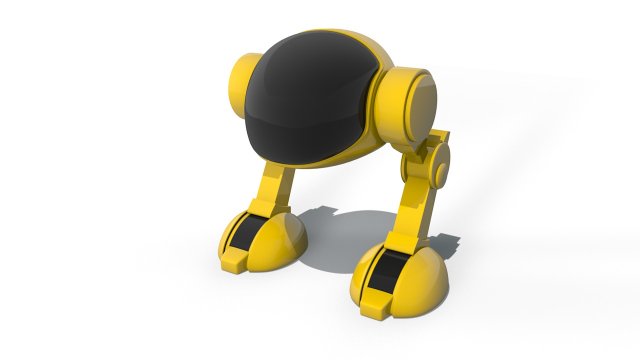 robot 3D Model .c4d .max .obj .3ds .fbx .stl .blend 