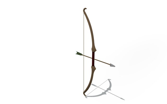 bow 3D मॉडल .c4d .max .obj .3ds .fbx .stl .blend 