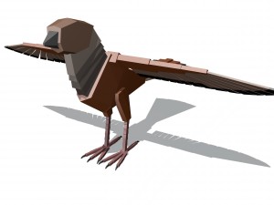 boxy bird Model 3D