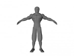 low poly man Model 3D