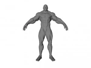 hombre musculoso Modelo 3D