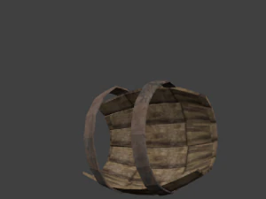 pack with five barris 3D Model