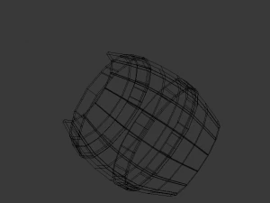 pack with five barris 3D Model