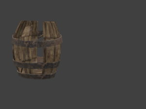 pack with five barris 3Dモデル