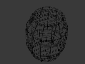 pack with five barris 3D Model