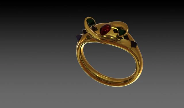 power ring 3D Print Model .c4d .max .obj .3ds .fbx .stl .blend 