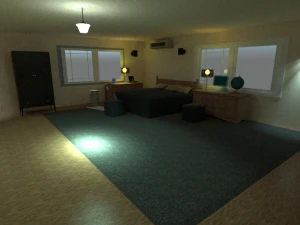dormitorio de estudio Modelo 3D