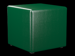 4 leather poufs with 10 colors 3D Model