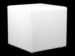4 leather poufs with 10 colors 3D Model