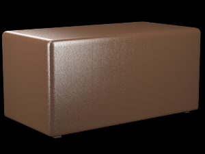 4 leather poufs with 10 colors 3D Model