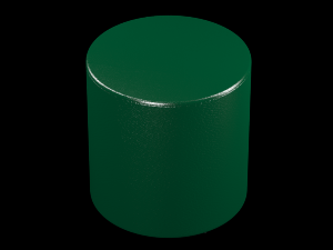 4 leather poufs with 10 colors 3D Model