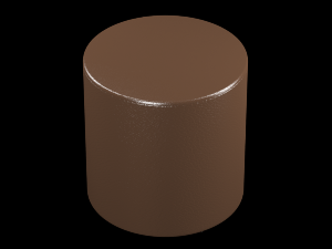 4 leather poufs with 10 colors 3D Model