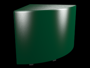 4 leather poufs with 10 colors 3D Model