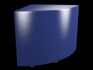 4 leather poufs with 10 colors 3D Model