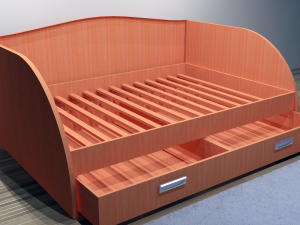 bed study sofa sofas plus in 3 color variations 3D Model