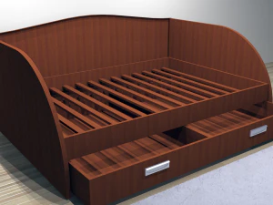 bed study sofa sofas plus in 3 color variations 3D Model