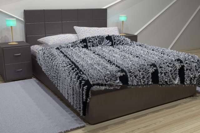 alba bed 3D Model .c4d .max .obj .3ds .fbx .stl .blend 