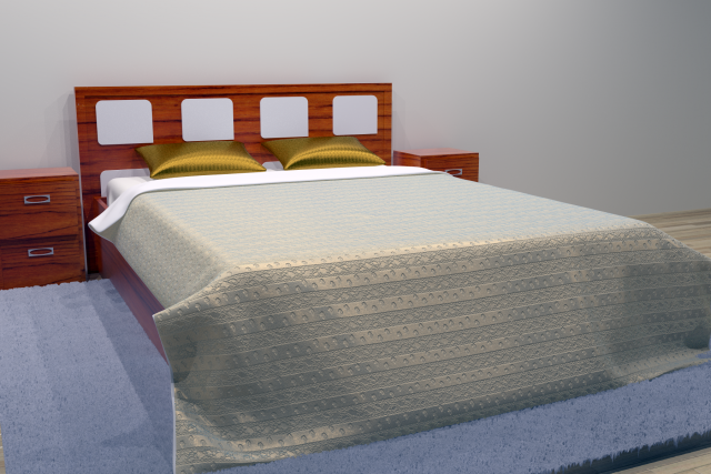 combo bed 2 - 2 color options Modelo 3D .c4d .max .obj .3ds .fbx .stl .blend
