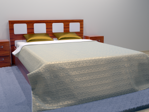 combo bed 2 - 2 color options 3D Model