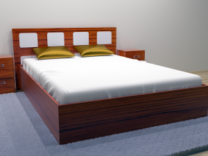 combo bed 2 - 2 color options Model 3D