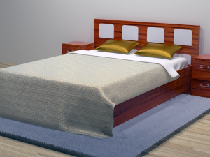 combo bed 2 - 2 color options Model 3D