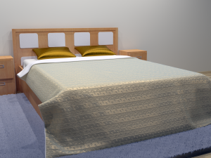 combo bed 2 - 2 color options Model 3D