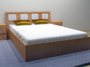 combo bed 2 - 2 color options Model 3D