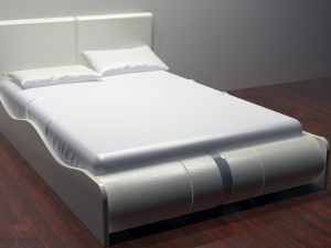 the bed of lucca - 2 color options 3D Model