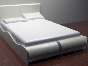 the bed of lucca - 2 color options 3D Model