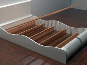 the bed of lucca - 2 color options 3D Model