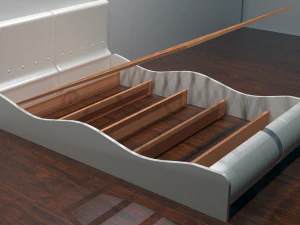 the bed of lucca - 2 color options 3D Model