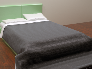 the bed of lucca - 2 color options 3D Model