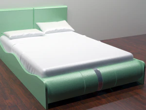 the bed of lucca - 2 color options 3D Model