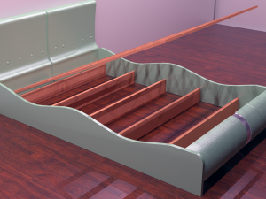 the bed of lucca - 2 color options 3D Model