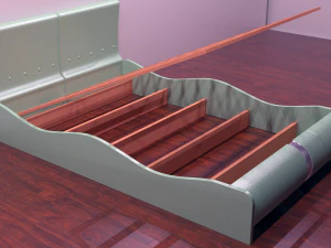 the bed of lucca - 2 color options 3D Model