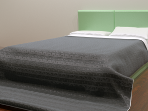 the bed of lucca - 2 color options 3D Model