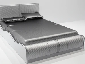 the bed of lucca - 2 color options 3D Model