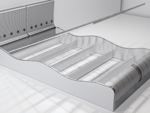 the bed of lucca - 2 color options 3D Model