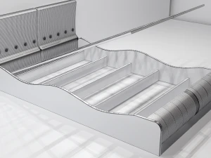 the bed of lucca - 2 color options 3D Model