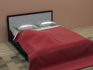 привілей на ліжко 3D Модель