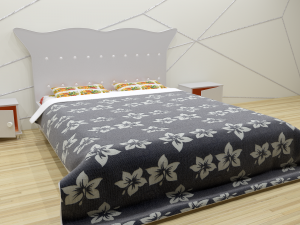 bedroom group lady 3D Model