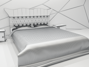 bedroom group lady Modello 3D