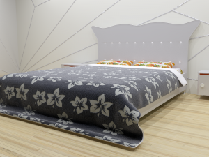 bedroom group lady Modello 3D