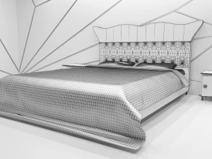 bedroom group lady 3D Model