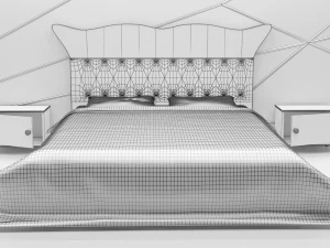 bedroom group lady 3D Model