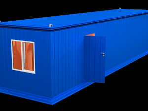 block container with interior 3D Model
