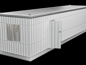 block container with interior 3D Model