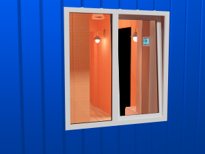 block container with interior 3D Model
