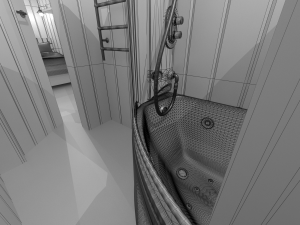 block container with interior 3D Model